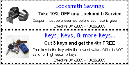 CHICAGO LOCKSMITH COUPONS